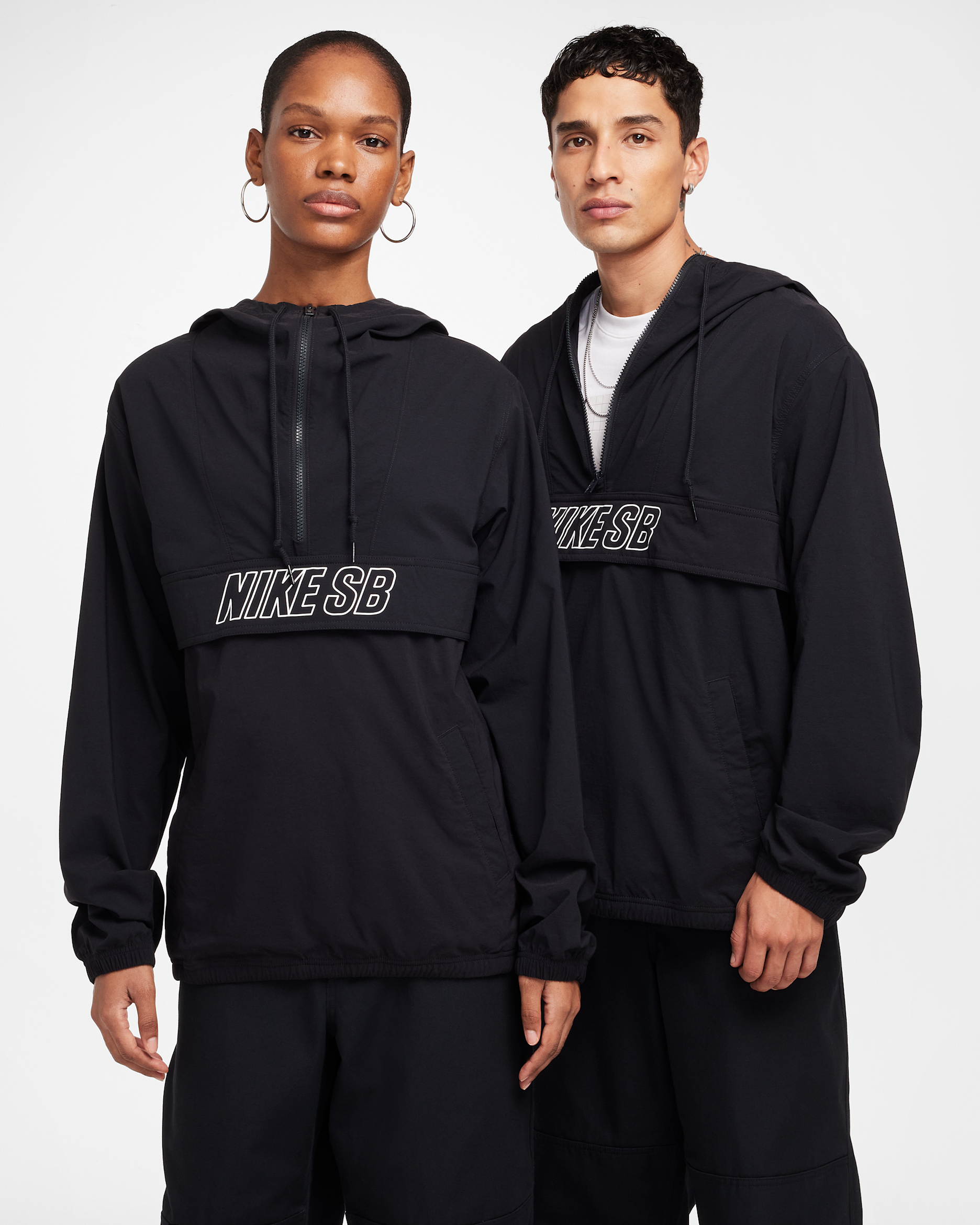 Nike ANORACK ホワイト Nike SB Anorak Jacket Half Zipper ultra thin Athleisure
